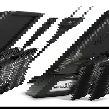 Pack de 2x batteries EN-EL15b EN-EL15a 2000mAh pour appareil photo Nikon D7200 D7000 D7100 D750 D7500 D500 D600 D610 D800 D810 D850 Z6 Z7 - Avec chargeur MH-25 et câble d'alimentation