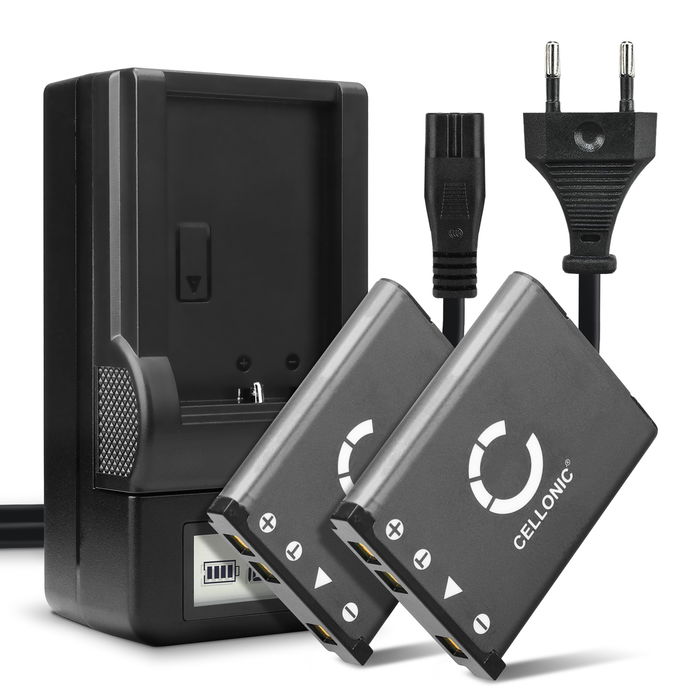 2x Nikon MH-63 Batterie + Chargeur 700mAh de CELLONIC
