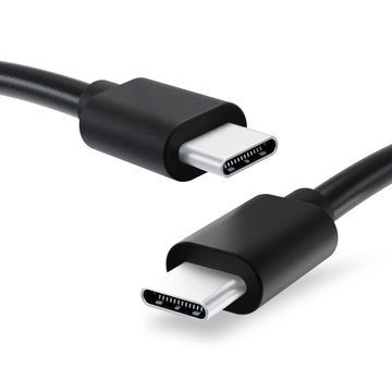 Câble USB C Type C de 1m pour montre Nokia 8.3, 8.1 / 7.2, 7.1, 7+ / 6.2, 6.1 / 5.4, 5.3 / 3.4 / 9 Pureview / M2 data et charge 3A (PD 60W) noir en PVC