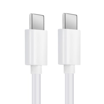 USB Kabel compatibel met Motorola Edge, Edge Plus, G7, G7 Plus, G7 Play, Moto G6, G7, G8, G8 Power, G9 Plus - 1m Oplaadkabel Datakabel 3A (PD 60W) PVC smartphone wit
