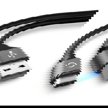 USB Kabel compatibel met Lenovo Tab4 8 Plus / 10 Plus / YOGA Tab 3 Plus - 2m Datakabel 3A PVC tablet grijs