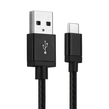 Câble Data pour Microsoft Lumia 950 / Lumia 950 XL (USB A 2.0 -> USB Type C) - 1m, 3A Câble USB, noir