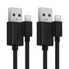 2x noir, PVC (3A) - 1m | USB-A 3.0