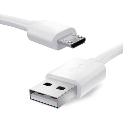 Câble Micro USB 1m pour casque data et charge 2A PVC blanc