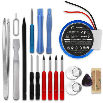 Batterie de remplacement pour montre Garmin Approach S1 - PD3032, 361-00047-0 200mAh + kit d'outils