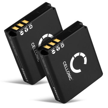 2x Batterie pour Kodak PIXPRO SP360, PixPro SP360 4K, PlaySport Zx5, PIXPRO SP1, Orbit360 4K 1100mAh de CELLONIC