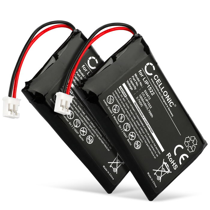 2x Sony CUH-ZCT2E Accu Batterij 1000mAh van CELLONIC