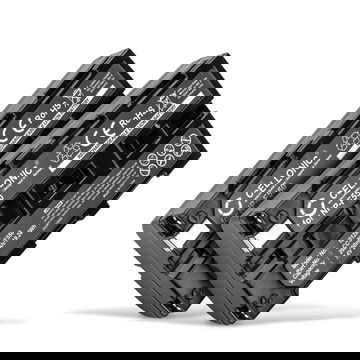 2x Batterie pour Sony HDR-FX1000E HDR-FX7E FX1000 DSR-PD150 PD170 DSR-250 DCR-VX1000 VX2100e NP-F550 F750 F330 (2600mAh, 7.4V) de CELLONIC