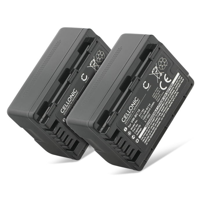 2x Panasonic HDC-SD60 Batterie