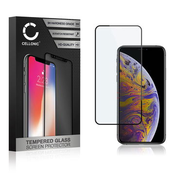 Vervangende screenprotector compatibel met iPhone 11 Pro Max / iPhone Xs Max smartphone (3D Case-friendly, 9H, 0,33mm, Full Glue)