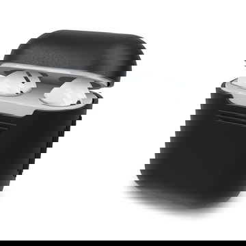 Étui de protection en Silicone couleur noir pour Apple AirPods AirPods 2 - coque souple antidérapante haute résistance