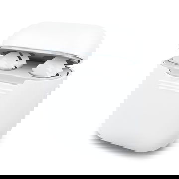 Siliconen, zwarte etui compatibel met Apple AirPods AirPods 2 beschermhoes - Siliconen Protector Case - Zwarte beschermhoes - Bluetooth earbudcase Oordopjes Bescherming