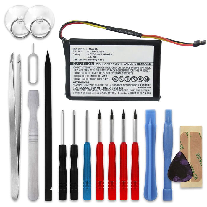 TomTom 4ET03 Batterie + kit d'outils 1100mAh de subtel