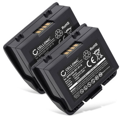 2x Batterij compatibel met Verifone VX680 Wireless CreditCard Terminal - BPK268-001-01-A,BMO010002 1800mAh vervangende accu reservebatterij extra energie