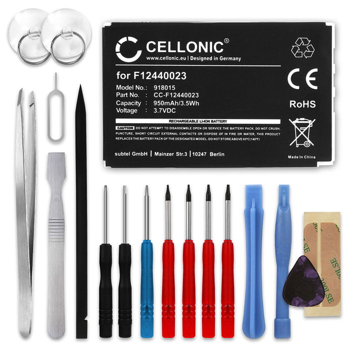 Logitech diNovo Edge Batterie + kit d'outils 950mAh de CELLONIC