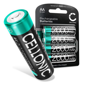4x Accu voor PURE Elan One2, Elan E3, Elan One, Elan BT3, Elan IR5, Elan IR3, Pop Maxi S, Pop Maxi BT NiMH 1.2V (2600mAh, 1.2V) van CELLONIC