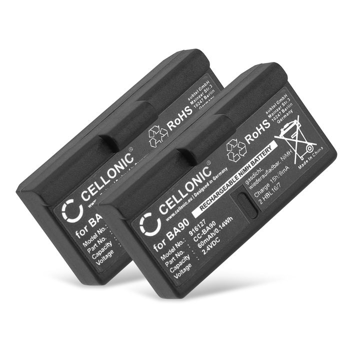 2x Sennheiser RI 100-J (Set 100-J) Batterie 60mAh de subtel
