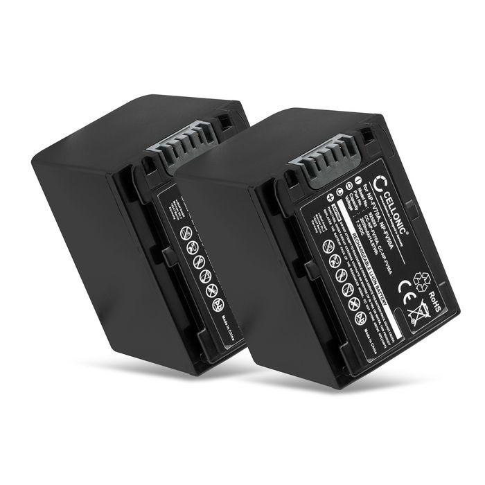 2x Sony NP-FV70A Accu Batterij