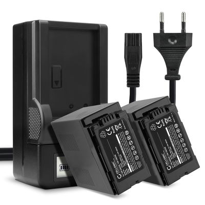 2x Batterij VW-VBD58 VW-VBD29 + Oplader voor Panasonic HC-X1 HC-X1000 HC-MDH3 van CELLONIC