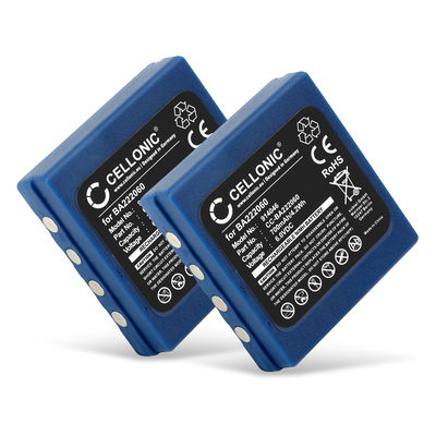 2x Batterie BA222060,FUB 03A,KH68302500,253211 pour télécommande HBC Radiomatic Orbit / Micron 4 700mAh