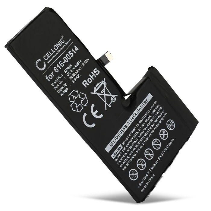 Batterie 616-00512 - 2950mAh pour téléphone portable Apple iPhone Xs