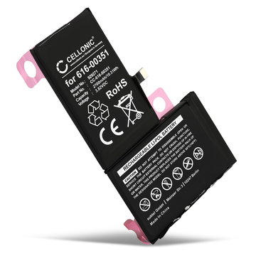 Batterie Apple iPhone X, 616-00351 (2700mAh, 3.82V) de CELLONIC