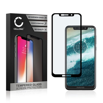 Protection d'écran en verre pour smartphone Motorola One (P30 Play) (3D Full Cover, haute résistance 9H, 0,33mm, Full Glue)