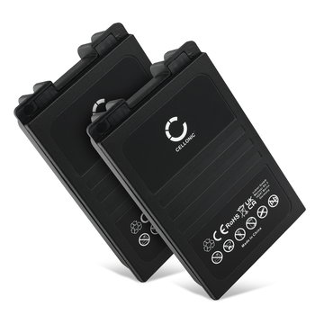 2x Accu voor Autec CB71.F, FUA10, UTX97 transmitter MH0707L, NC0707L (2000mAh, 7.2V) van CELLONIC