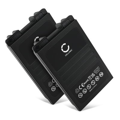 2x Battery for Autec CB71.F, FUA10, UTX97 transmitter MH0707L, NC0707L (2000mAh, 7.2V) from CELLONIC