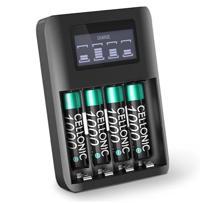 Batterie 4x 1000mAh AAA pour téléphone fixe Panasonic KX-TCA 121 + Chargeur