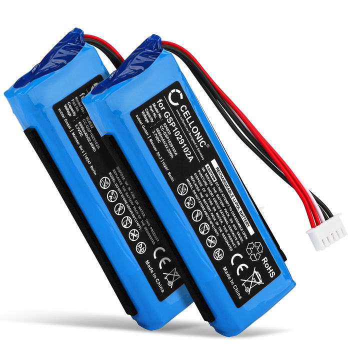 2x JBL Charge 3 (2016) Batterie 3.7V 6000mAh de Cellonic
