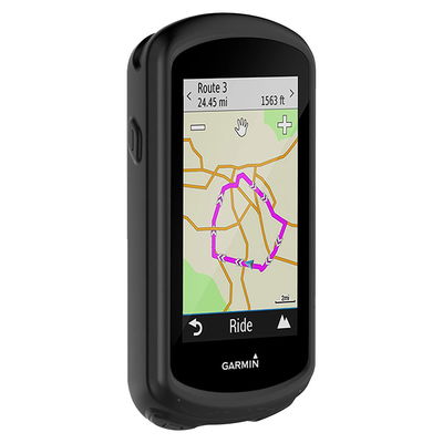 Coque Silicone noir pour GPS de vélo Garmin Edge 1030 / Edge 1030 Plus - Cover Bumper de protection système de navigation vélo moto et autres sports