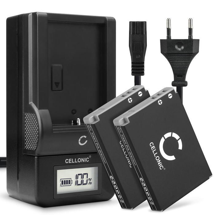 2x Canon Digital IXUS 850 IS Accu Batterij + Oplader 1120mAh van CELLONIC