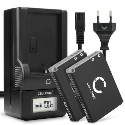 2x Accu voor Canon Powershot S110 S100 SX230 HS SX220 HS SX210 IS SX200 IS SD790 IS SD880 IS SD870 camera - NB-5L 1120mAh + Oplader Vervangende batterij fototoeste, oplader, oplaadkabel