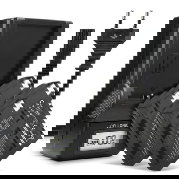 2x Accu voor Konica Minolta Maxxum 7D Dynax 5D Dynax 7D DiMAGE A2 DiMAGE A1 Maxxum 5D camera - NP-400 1600mAh + Oplader NP-400 Vervangende batterij fototoeste, oplader, oplaadkabel