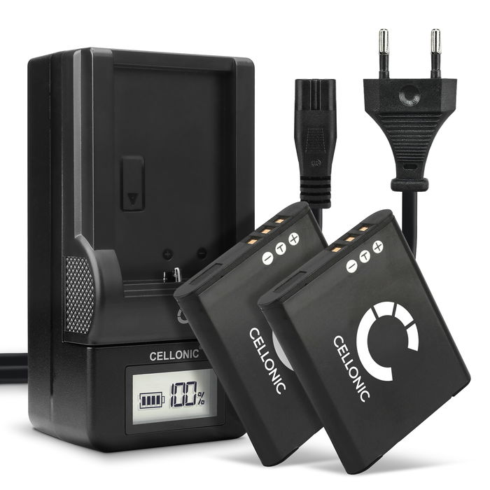 2x Kodak PIXPRO FZ151 Batterie + Chargeur 730mAh de CELLONIC
