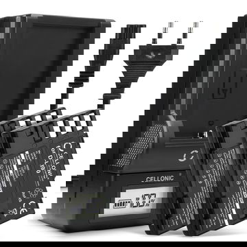 Pack de 2x batteries D-Li90 1250mAh pour appareil photo Pentax 645D 645Z K-01 K-1 K-1 II K-3 K-3 II K-5 K-5 II K-5 IIs K-7 - Avec chargeur D-BC90 et câble d'alimentation