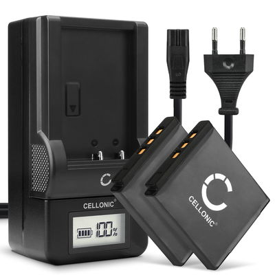 2x Accu voor Pentax Q Q7 Q10, Pentax Optio VS20 S12 S10 A40 A36, Ricoh WG-M2 camera - D-Li68 700mAh + Oplader Vervangende batterij fototoeste, oplader, oplaadkabel