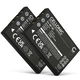 2x Accu Li-Ion 3.7V 1180mAh