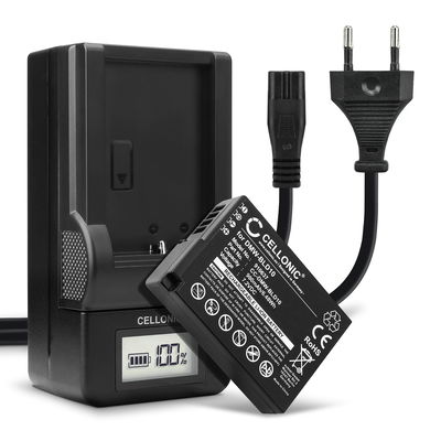 2x Accu voor Panasonic Lumix DMC-GX1 Lumix DMC-G3 Lumix DMC-GF2 Lumix DMC-ZS7 Lumix DMC-TS2 camera - DMW-BLD10 900mAh + Oplader DMW-BLD10 Vervangende batterij fototoeste, oplader, oplaadkabel
