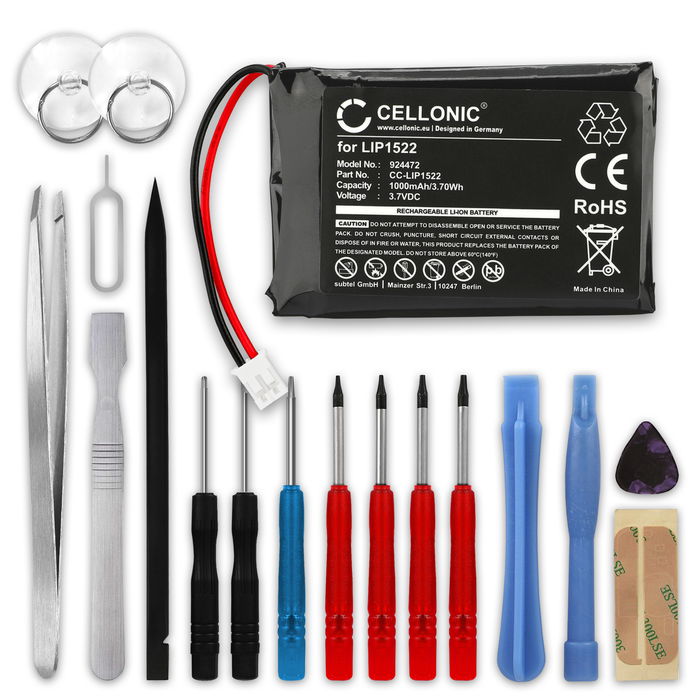 Sony Dualshock 4 V2 Batterie + kit d'outils 1000mAh de CELLONIC