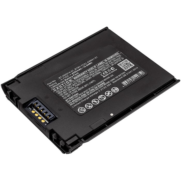 Zebra BT-000314-01 Accu Batterij 4200mAh van subtel