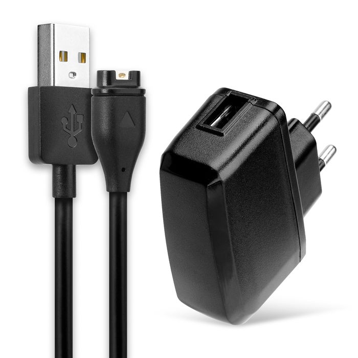 Garmin Enduro Charger + USB Cable - 1m Charging Cable & AC Power Adapter from subtel