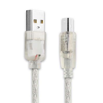 Câble USB A Standard USB de 3m spécial pour imprimante Transparent en PVC