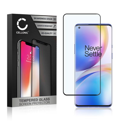 Protection d'écran en verre pour smartphone OnePlus 8 (3D Full Cover, haute résistance 9H, 0,33mm, Full Glue)