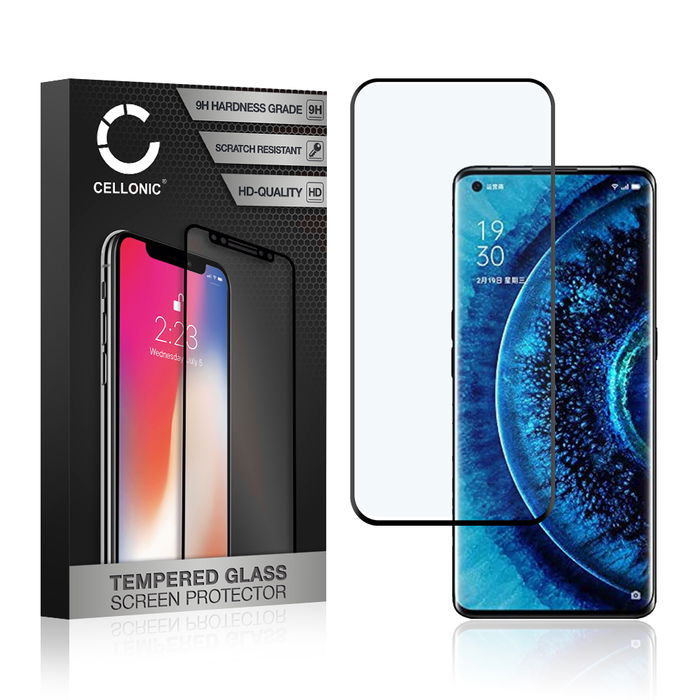 Oppo Find X2 Pro Screen Protector - 9H Tempered Glass 3D Full Cover by CELLONIC