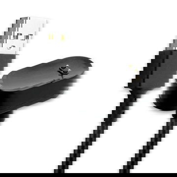 USB Smart Watch Charger for FitBit Ace 2 / Inspire / Inspire HR Fast Charging 1A Data Cable Smartwatch Fitness Tracker PVC - Black