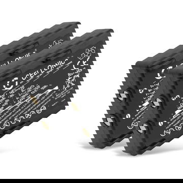 2x Batterie HE520, HT-02, FBH900, 68300530 pour télécommande Hetronic Nova, Ergo, FBH300 600mAh