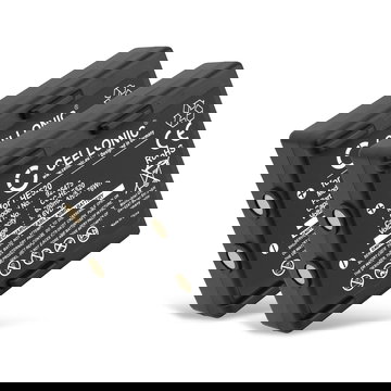 2x HE520, HT-02, FBH900, 68300530 Battery for Hetronic Nova, Ergo, FBH300 600mAh Battery Replacement HE520, HT-02, FBH900, 68300530 Remote Control Transmitter