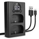Dubbele acculader LC-E6 CBC-E6 + USB Kabel